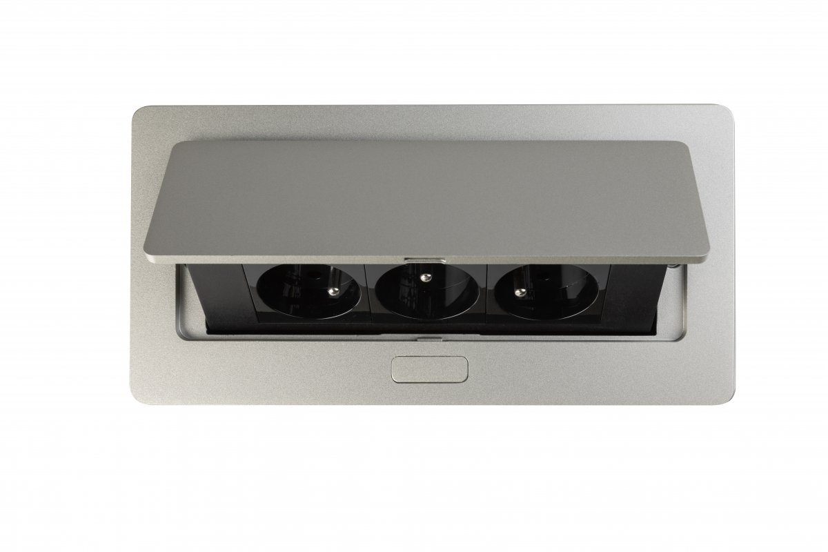 upiページ Gniazdo meblowe SOFT 3x gniazdo z uziemieniem, kabel